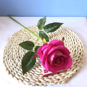 Transform Your Space with Artificial Flannel Rose Home Decor