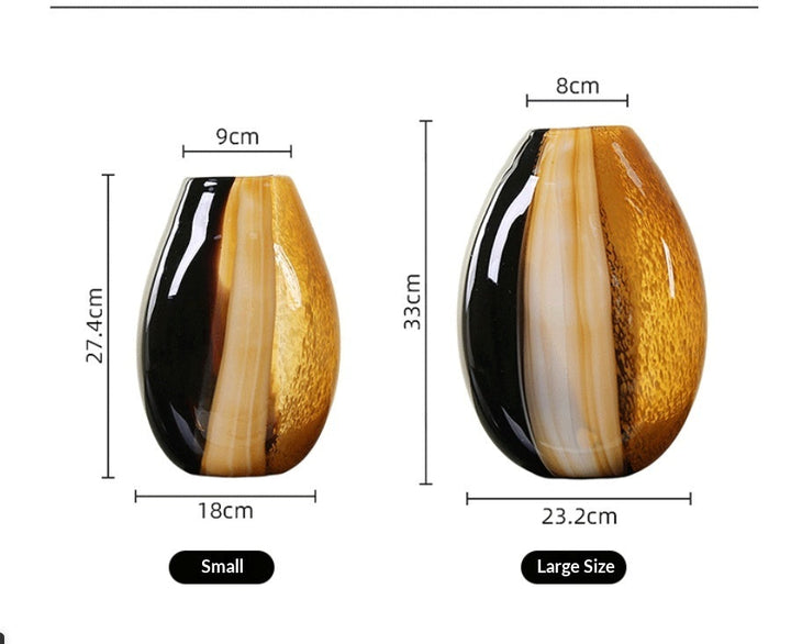 Elevate Your Space with Our Glass Decorative Flower Vase Ornament